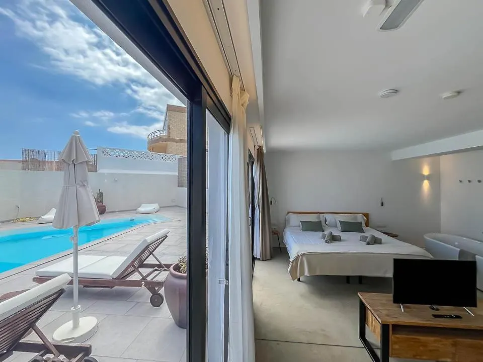 Casa Edem Playa Del Hombre Con Piscina Y Solarium Apartment Telde